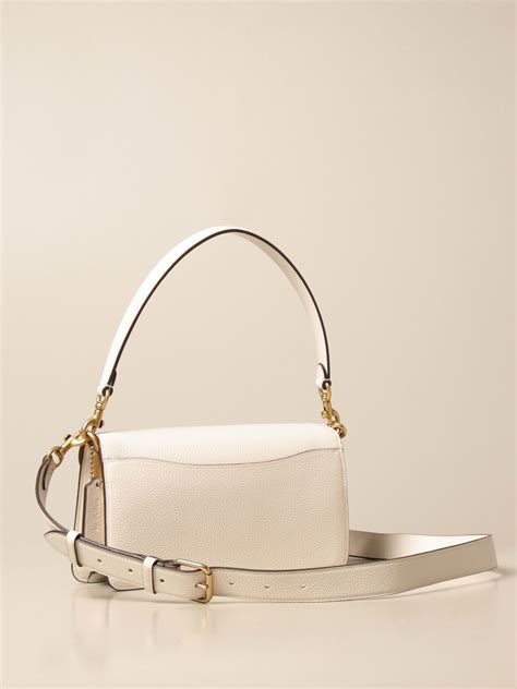 coach textured leather shoulder bag.